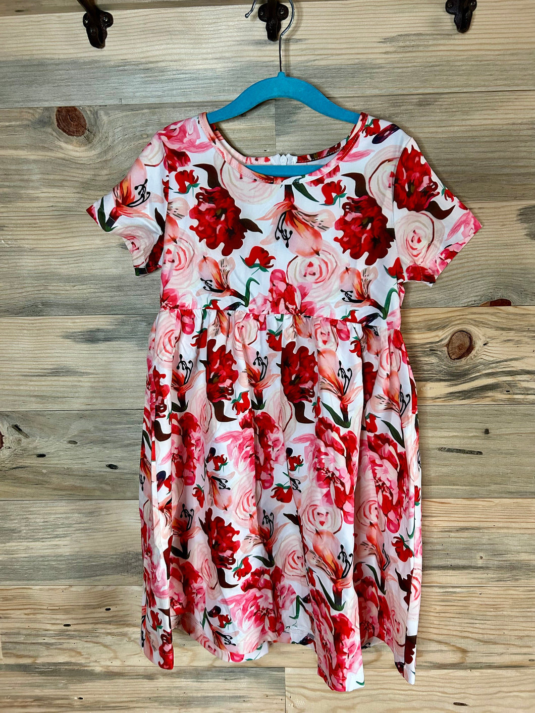 Red Floral Dress