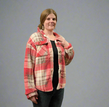 Load image into Gallery viewer, Pink Plaid Sherpa
