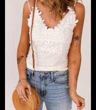 Load image into Gallery viewer, Lace Overlay Tank
