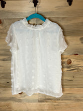 Load image into Gallery viewer, White Swiss Dot Blouse
