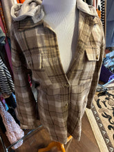 Load image into Gallery viewer, Brown Hooded Flannel
