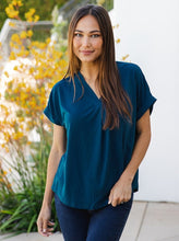 Load image into Gallery viewer, Vneck Cuffed Top
