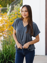 Load image into Gallery viewer, Vneck Cuffed Top
