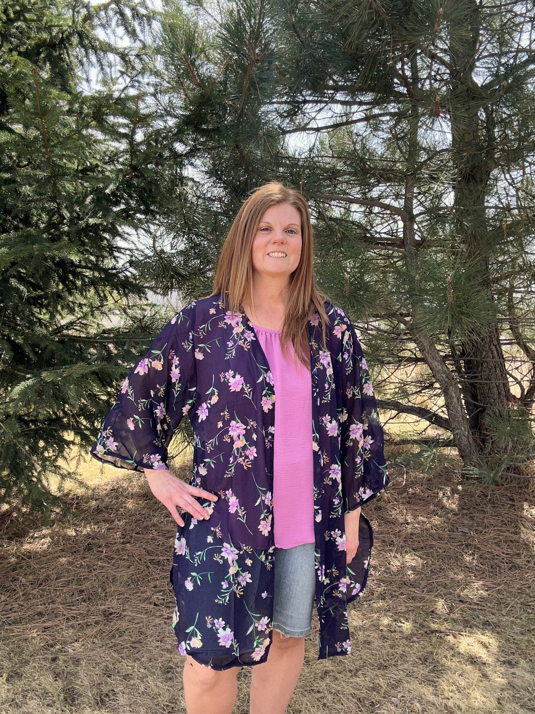 Navy Kimono