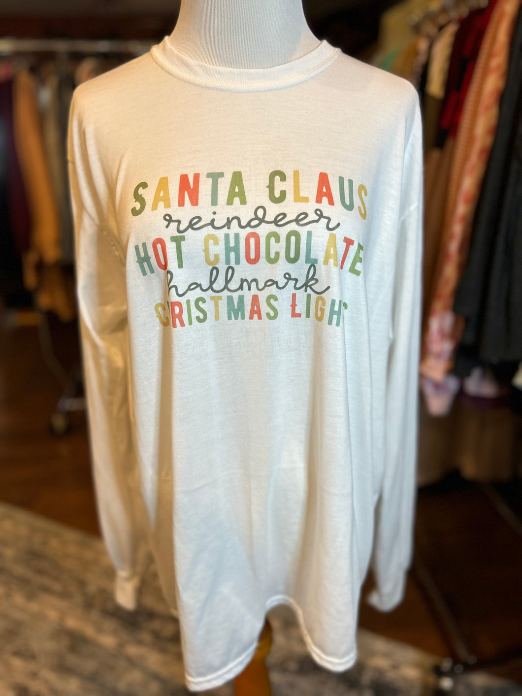 Holiday Words Long Sleeve T