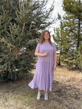 Load image into Gallery viewer, Short Sleeve Tiered Midi Dress
