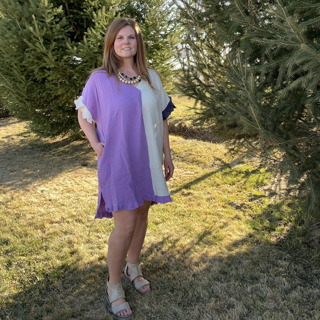Colorblock Shift Dress