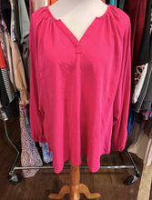 Load image into Gallery viewer, Pink peasant top
