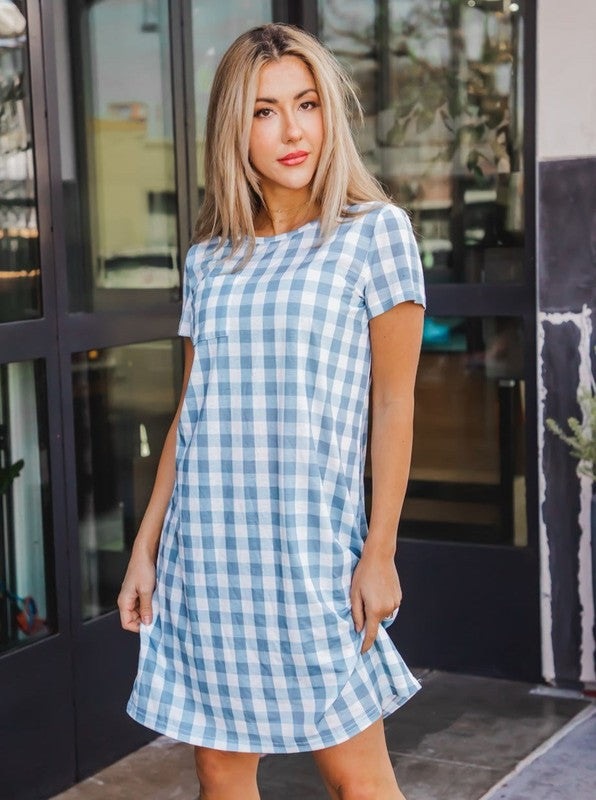 Blue Gingham Dress