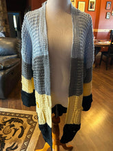 Load image into Gallery viewer, Striped Sweater cardigan

