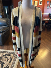 Load image into Gallery viewer, Striped Sweater cardigan
