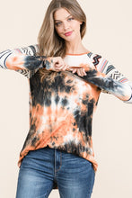 Load image into Gallery viewer, Tie Dye Contrast Top
