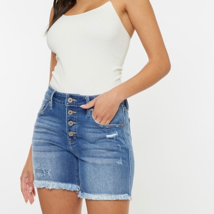 4 Button KanCan Shorts