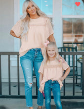 Load image into Gallery viewer, Peach Swiss Dot Blouse
