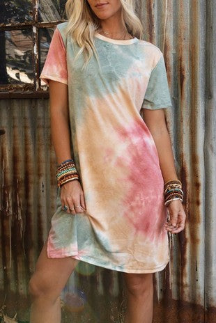 Tie Dye T-Shirt Dress