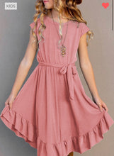 Load image into Gallery viewer, Girls Ruffle Bottom Dress
