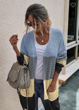 Load image into Gallery viewer, Striped Sweater cardigan
